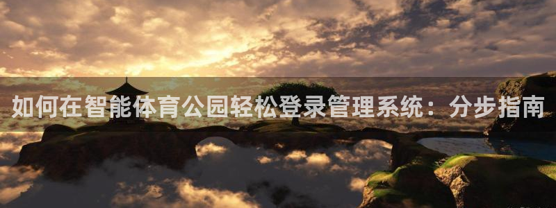 b体育必一运动网页版在线登录入口：如何在智能体育公园轻松登录